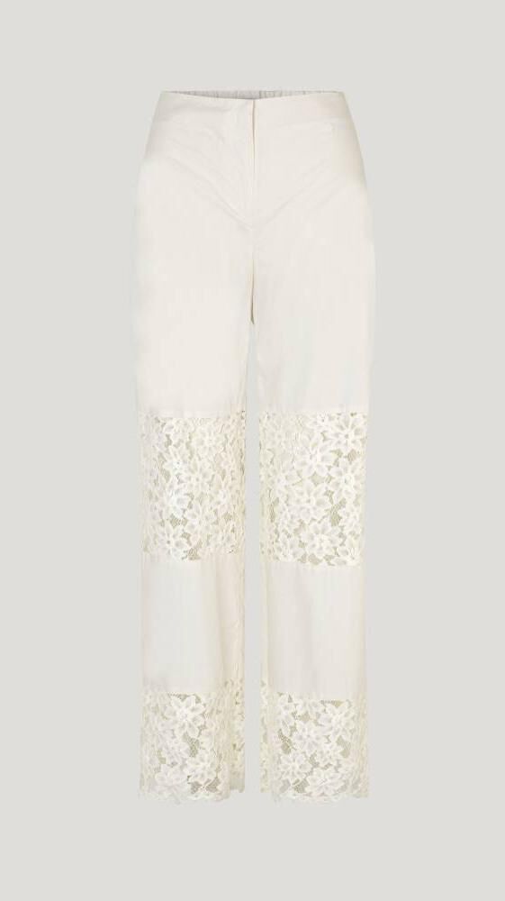 Lace Panelled Trousers, €199, Baum Und Pferdgarten Lace Panelled Trousers, €199, Baum Und Pferdgarten