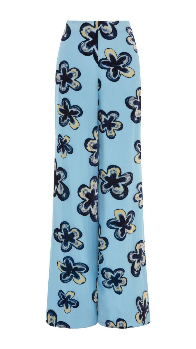 'Hazy' floral velvet trousers, Whistles, €220.15