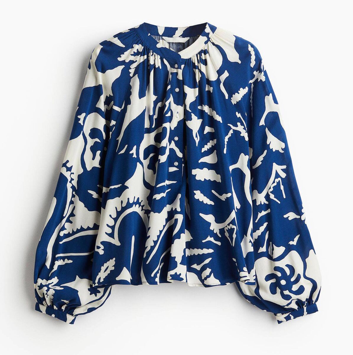 Balloon-sleeved blouse, H&amp;M, €16.99