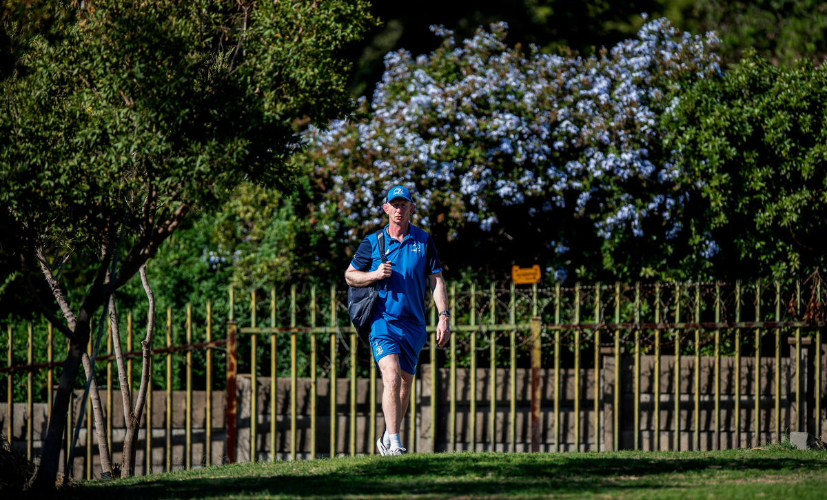 Head Coach Leo Cullen during training in South Africa. Pic Credit: Steve Haag Sports/Christiaan Kotze, Inpho.