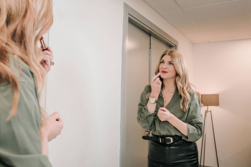 Muireann O'Connell on the set of Virgin Media's Ireland AM. Picture: Nina Val