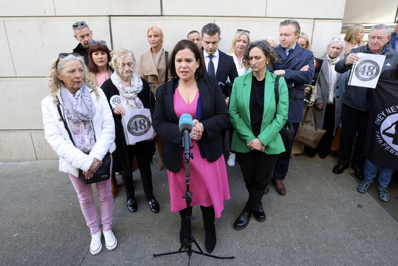 Photo shows Antoinette Keegan with members of the Stardust families meeting Sinn Féin President Mary Lou McDonald after the verdict of unlawful killing was announced last week. Picture: Sasko Lazarov/© RollingNews.ie Photo shows Antoinette Keegan with members of the Stardust families meeting Sinn Féin President Mary Lou McDonald after the verdict of unlawful killing was announced last week. Picture: Sasko Lazarov/© RollingNews.ie