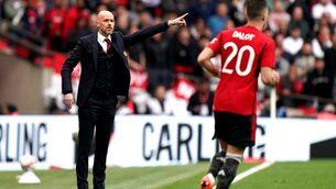 <p>EMBARRASSING: Erik ten Hag has branded the reaction to Manchester United's FA Cup semi-final victory over Coventry "embarrassing" and "a disgrace". Pic: Paige Young</p>