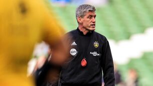 <p>Stade Rochelais' head coach Ronan O'Gara before the Champions Cup quarter-final against Leinster. Picture: ©INPHO/Billy Stickland</p>