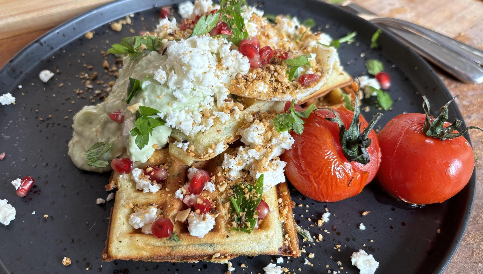 Colm O'Gorman: Spinach and feta waffles are the centre of this big brunch