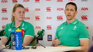 <p>Sam Monaghan and Head Coach Scott Bemand.</p>