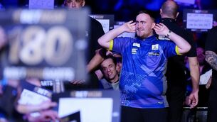 <p>LITTERPOOL: Luke Littler overcame a hostile reception in Liverpool to win his opening match in the Premier League in Liverpool (Peter Byrne/PA)</p>