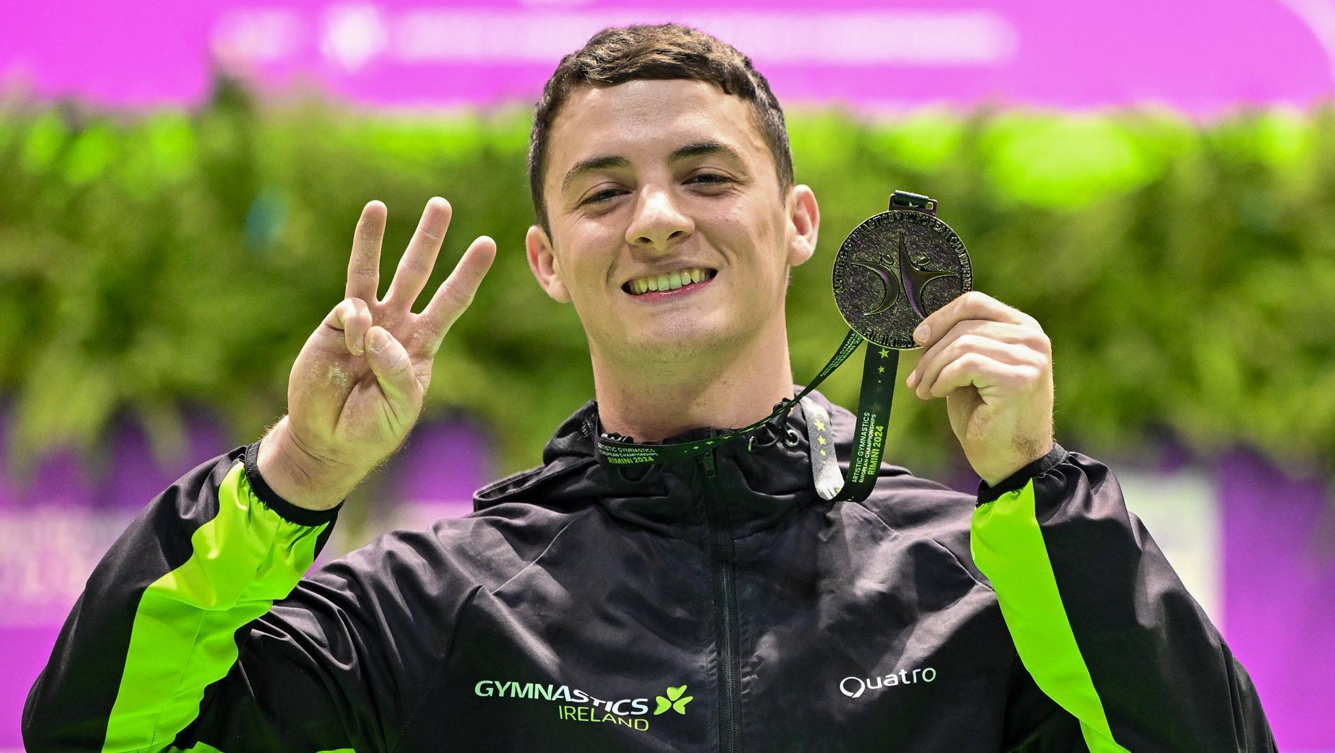 Rhys McClenaghan wins pommel horse gold for Ireland at European Championships