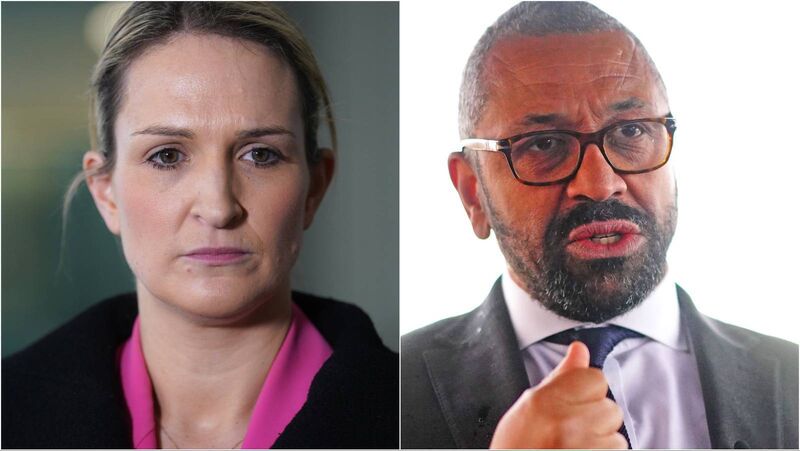 Justice Minister Helen McEntee had been due to meet her UK counterpart, James Cleverly, on Monday. Pictures: PA