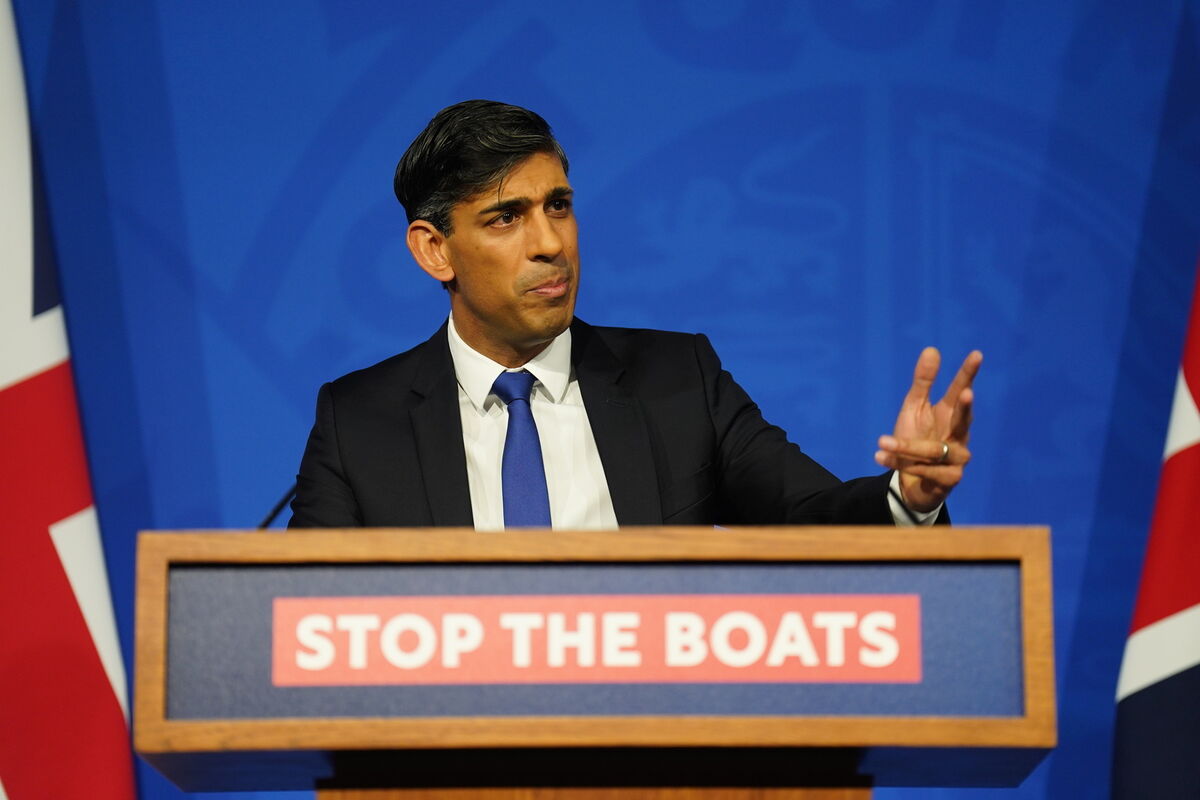British prime minister Rishi Sunak during a press conference in Downing Street last year. British prime minister Rishi Sunak during a press conference in Downing Street last year.