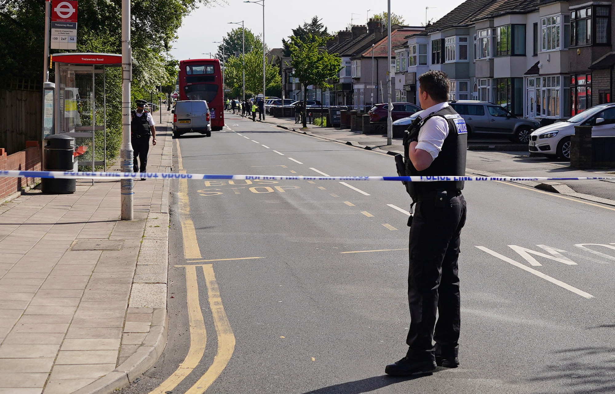 Sword-wielding man arrested after five people stabbed in east London