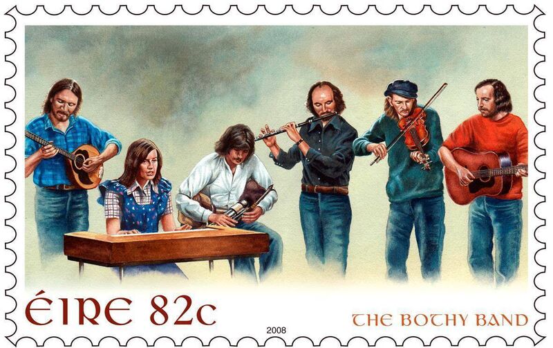 The Bothy Band, on a 2008 postage stamp.