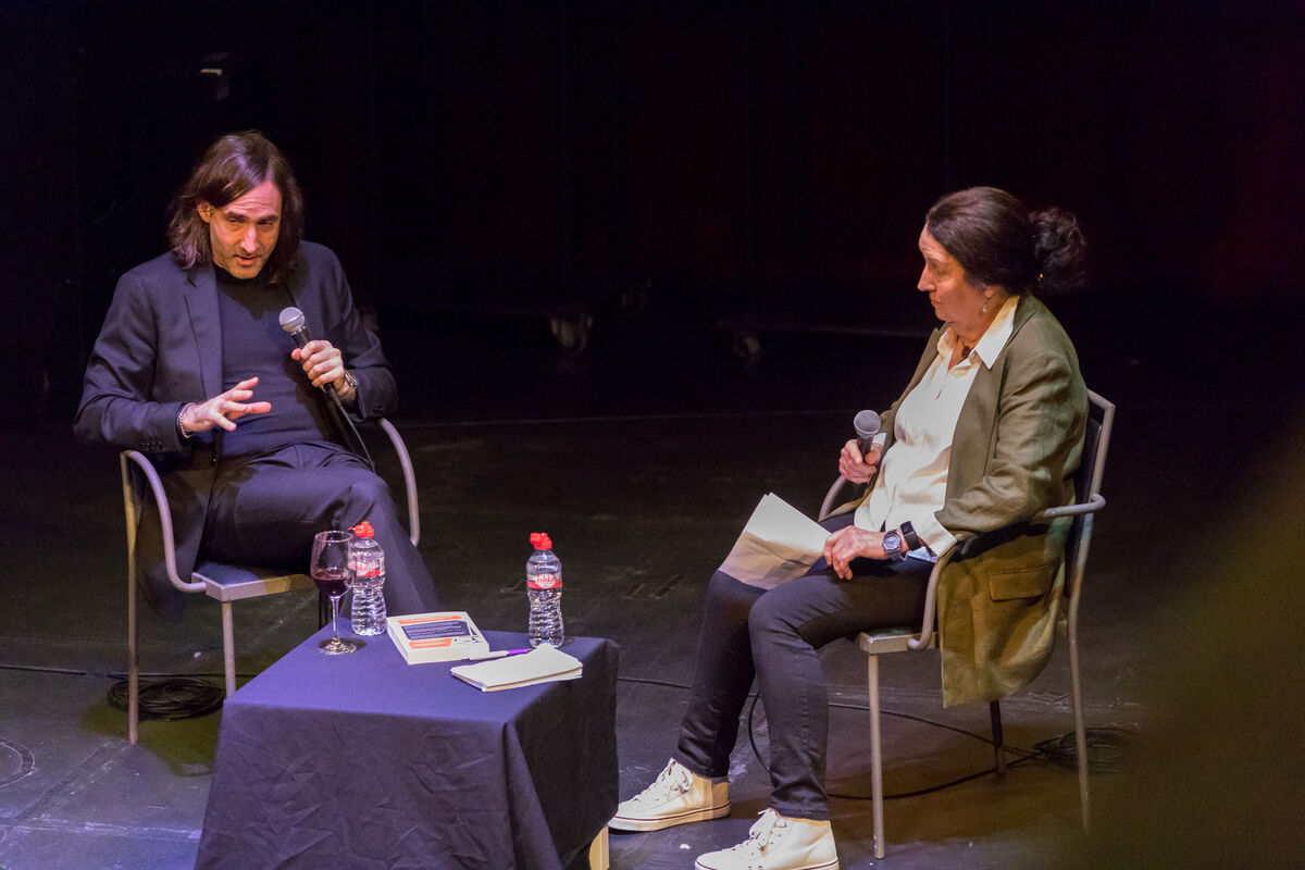 Paul Lynch in conversation with Alannah Hopkin with during the Cork World Book Festival at the Triskel Arts Centre, Cork. Picture: David Creedon Paul Lynch in conversation with Alannah Hopkin with during the Cork World Book Festival at the Triskel Arts Centre, Cork. Picture: David Creedon