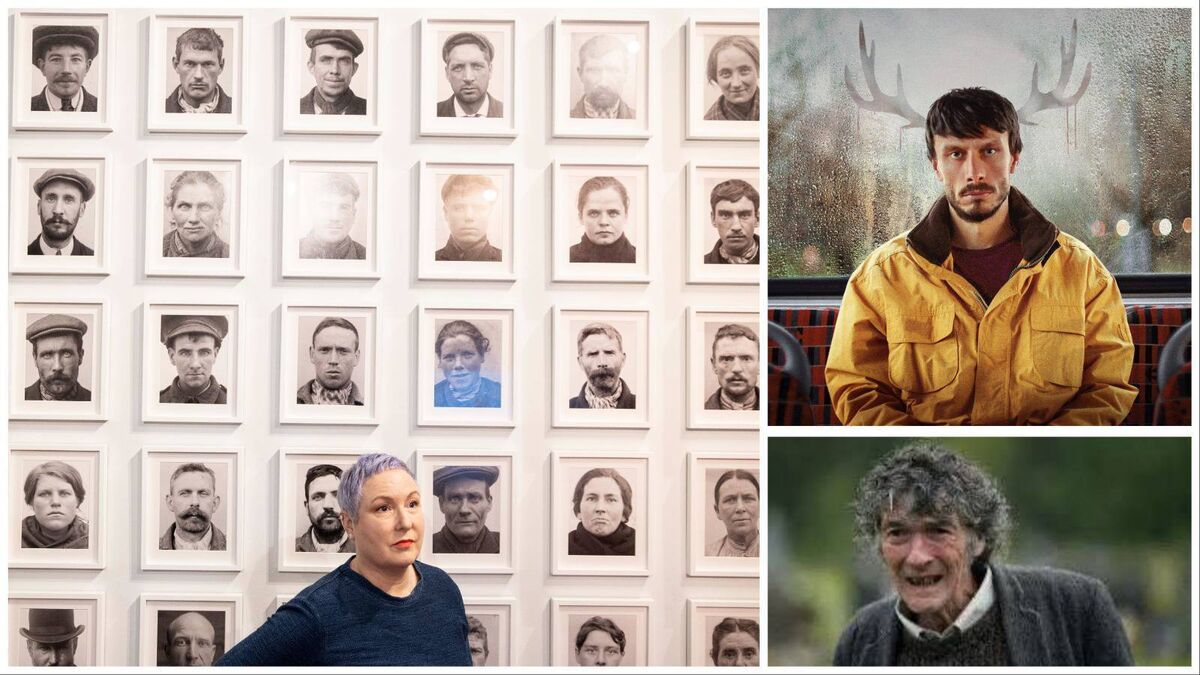 Clockwise from left: Amanda Dunsmore, artist, pictured at A Matter of Time, Crawford Art Gallery. Picture: Clare Keogh; Baby Reindeer; and Lalor Roddy in That They May Face The Rising Sun Clockwise from left: Amanda Dunsmore, artist, pictured at A Matter of Time, Crawford Art Gallery. Picture: Clare Keogh; Baby Reindeer; and Lalor Roddy in That They May Face The Rising Sun