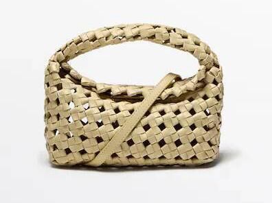 Mini woven leather crossbody bag, Massimo Dutti, €149