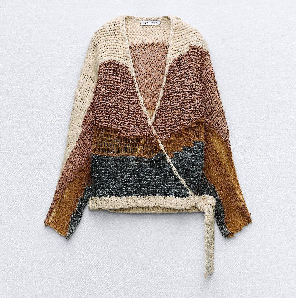 Mesh knit cardigan, Zara, €59.95