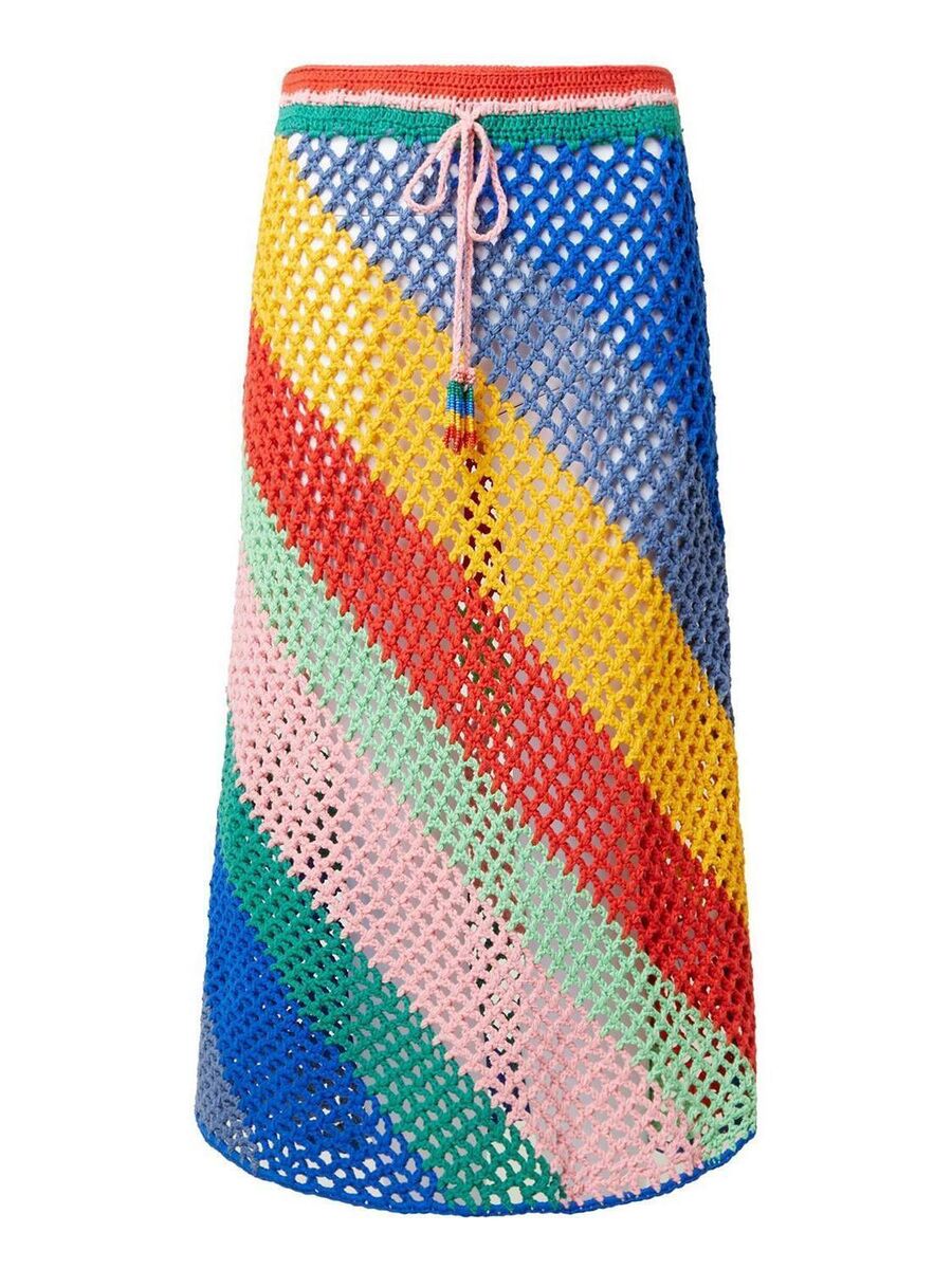 Farm Rio diamond crochet striped skirt, Brown Thomas, €215