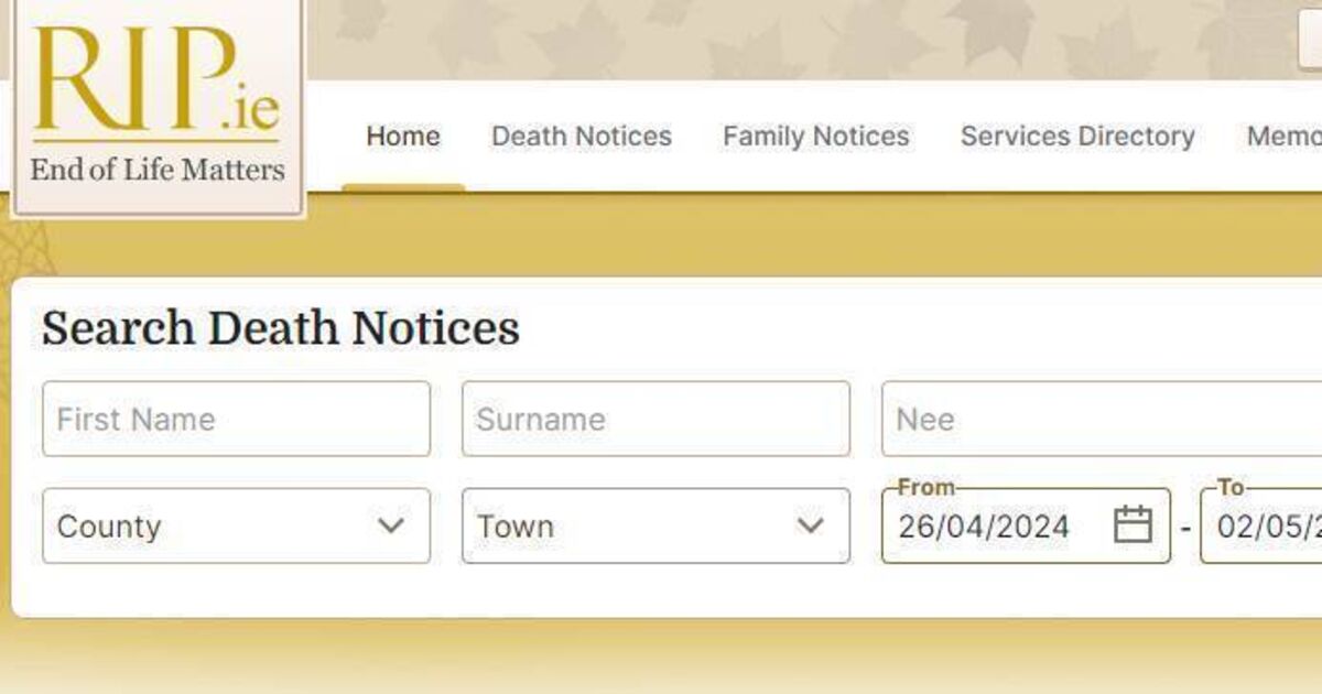 死亡通知ウェブサイト RIP.ie がアイリッシュ タイムズ グループに買収
