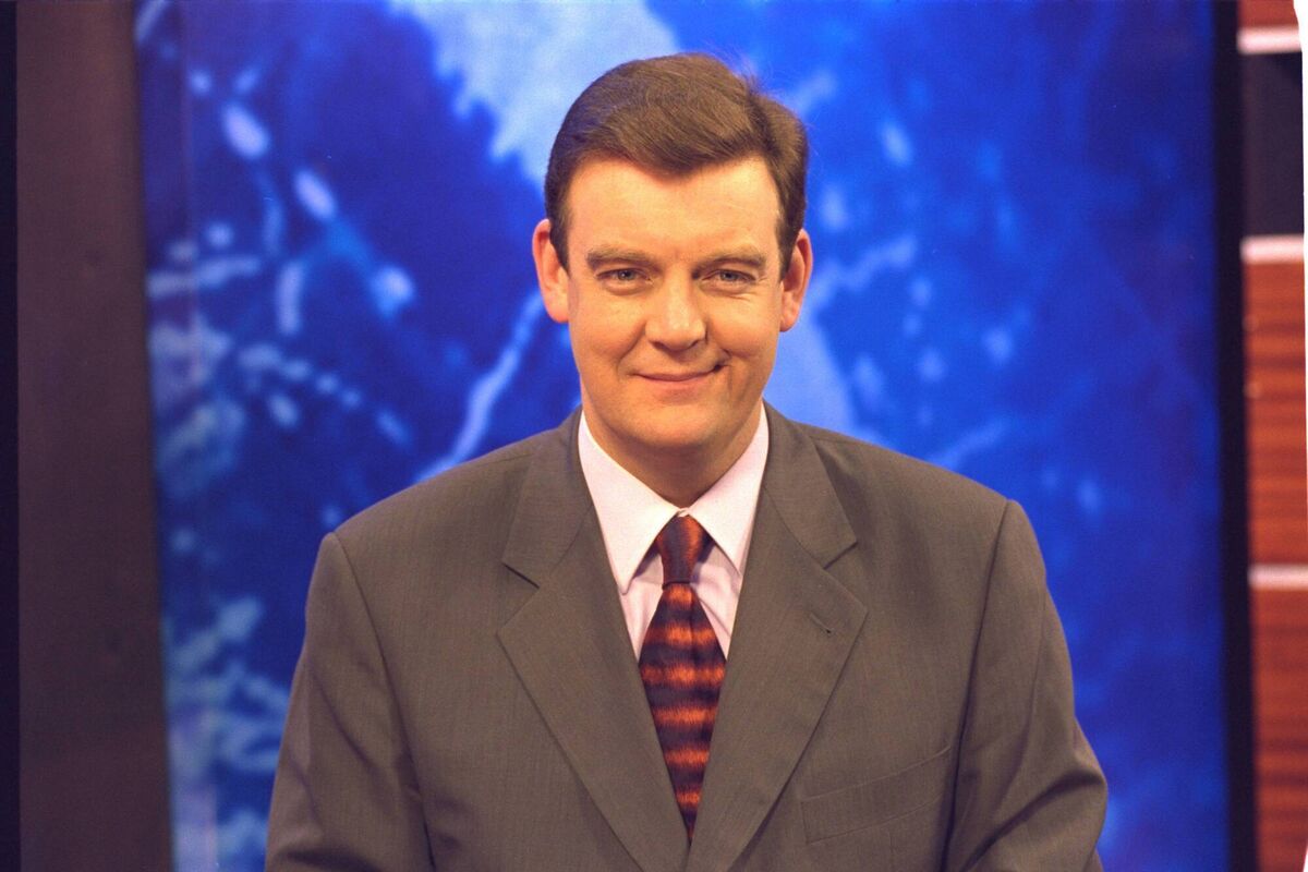RTÉ newsreader Bryan Dobson in 1998. Photo: RTÉ