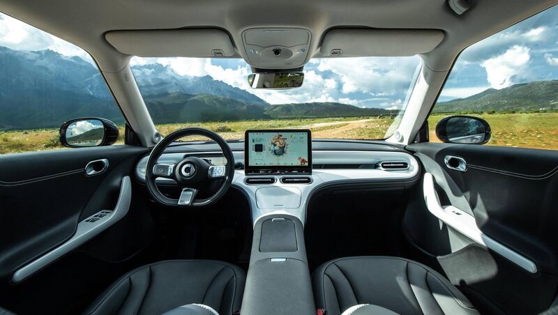 The interior is also considerably more sophisticated than its main Chinese rivals although the 12.8in infotainment screen does take a little getting used to. The interior is also considerably more sophisticated than its main Chinese rivals although the 12.8in infotainment screen does take a little getting used to.
