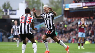 Newcastle pushed Burnley closer to relegation (Tim Markland/PA)