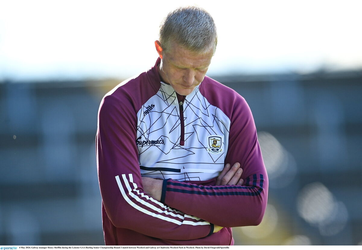 Galway manager Henry Shefflin during the Leinster GAA Hurling Senior Championship Round 3 match between Wexford and Galway at Chadwicks Wexford Park in Wexford. Photo by David Fitzgerald/Sportsfile