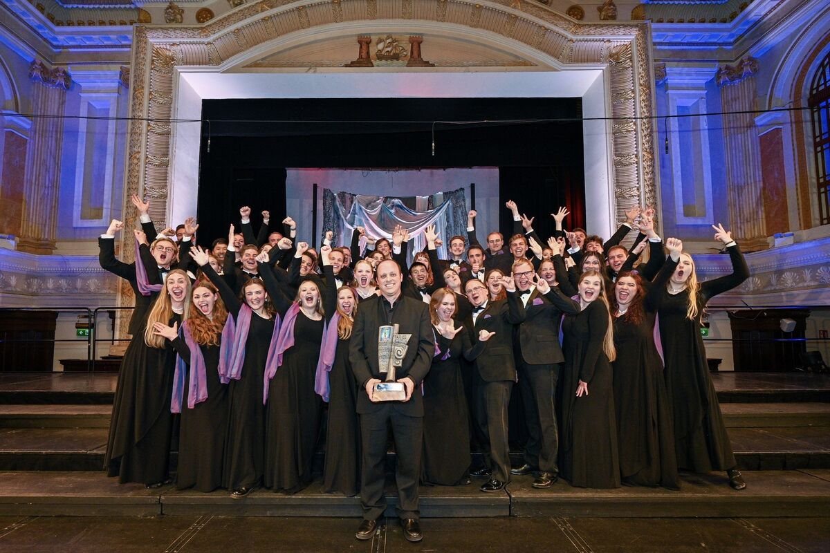 Berigham Young University Singers, USA pictured with Conductor Andrew Crane.