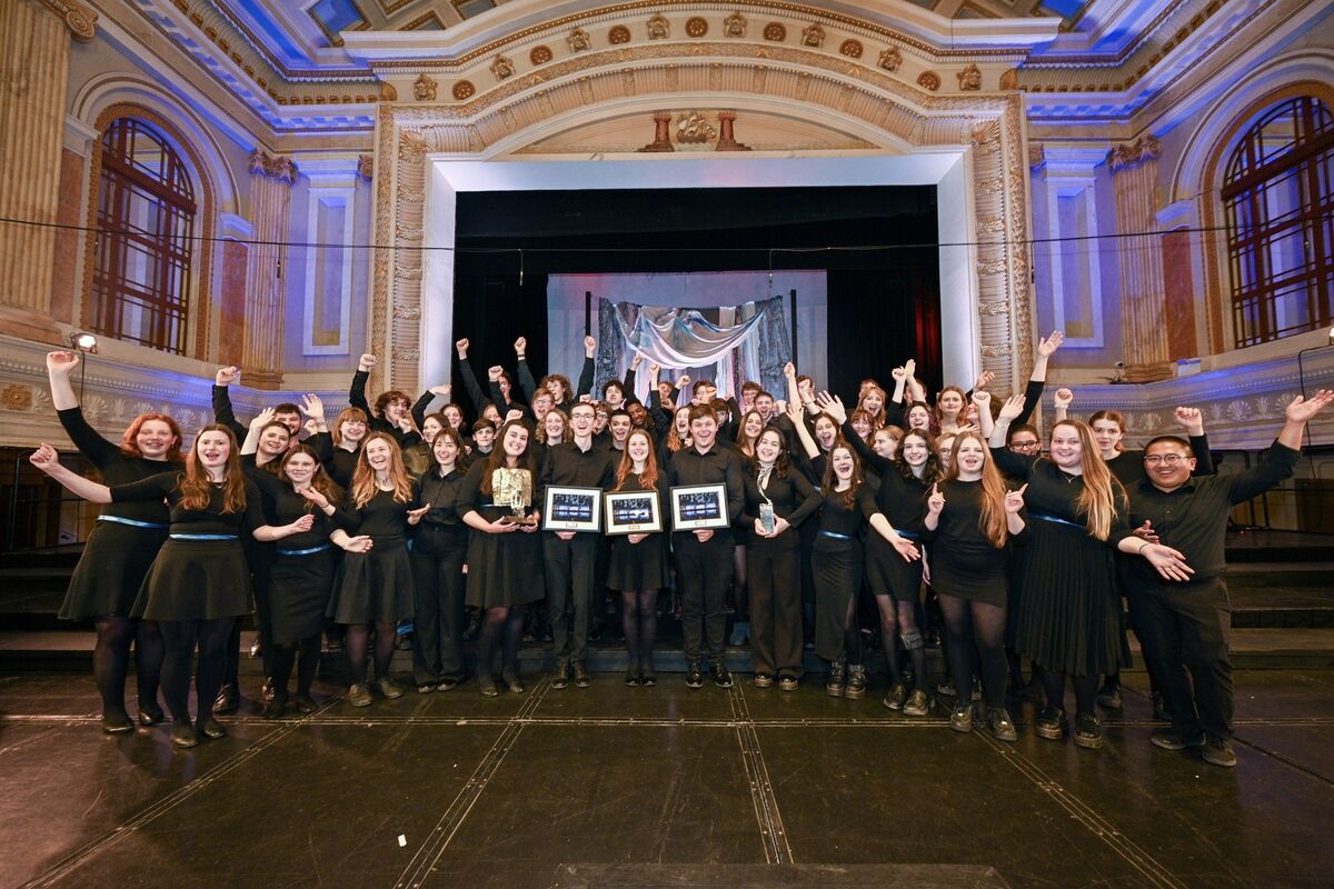 The DYC singers under Conductor Lynsey Callaghan