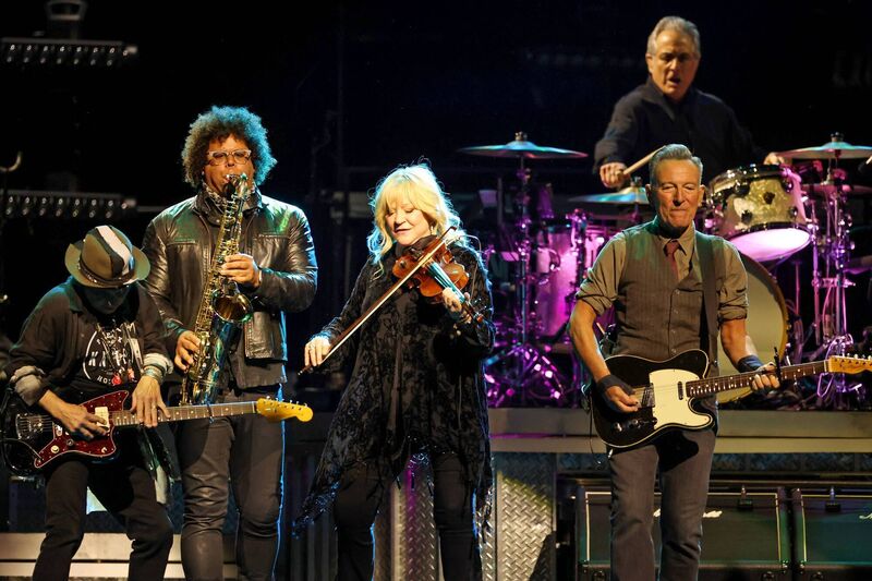Bruce Springsteen on stage with Nils Lofgren, Jake Clemons, and Suki Lahav, (Photo by Amy Sussman/Getty Images) Bruce Springsteen on stage with Nils Lofgren, Jake Clemons, and Suki Lahav, (Photo by Amy Sussman/Getty Images)