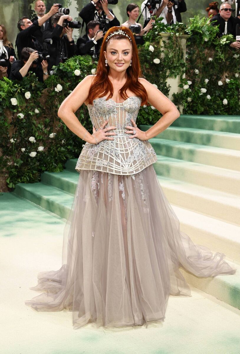 Samantha Barry at the Met Gala. Picture: Jamie McCarthy/Getty Images