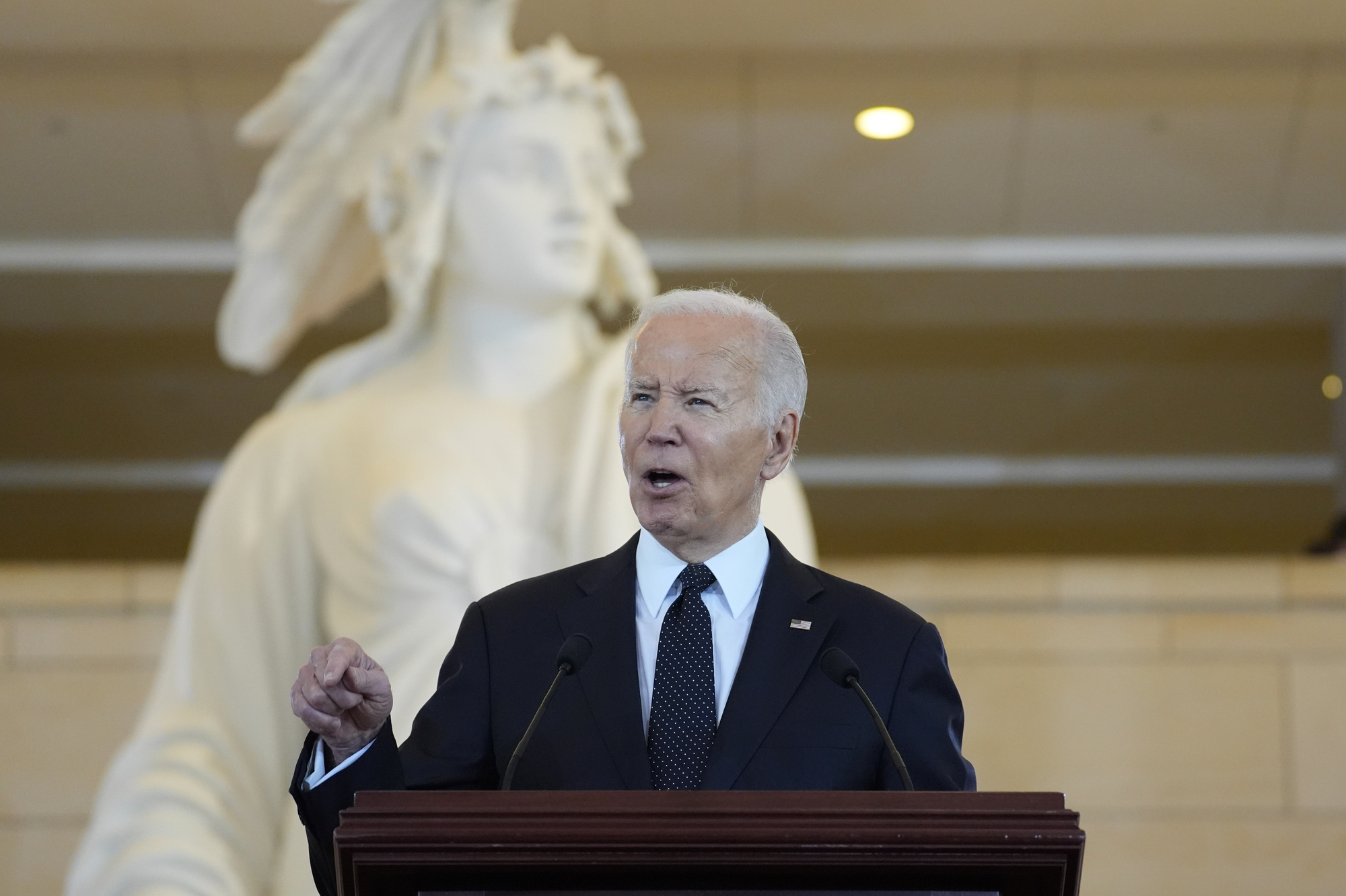 Biden condemns ‘ferocious surge of antisemitism’ in Holocaust remembrance speech