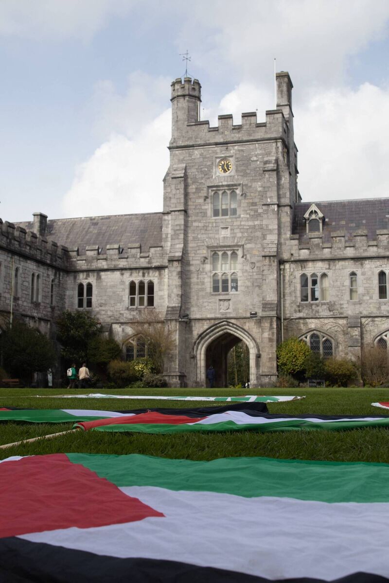 Among the ideas set out in the letter were the establishment of a Palestine Emergency Response Working Group within the college, to enable Palestinian students and academics to apply within the University of Sanctuary and Scholars at Risk schemes. Picture: Erin O'Riordan