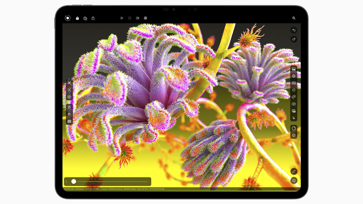 The iPad Pro now features a unique Tandem OLED display. Picture: Apple. The iPad Pro now features a unique Tandem OLED display. Picture: Apple.