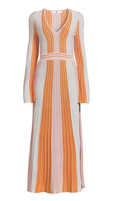 Laura Byrnes lurex multi-stripe dress, Very Ireland, €78