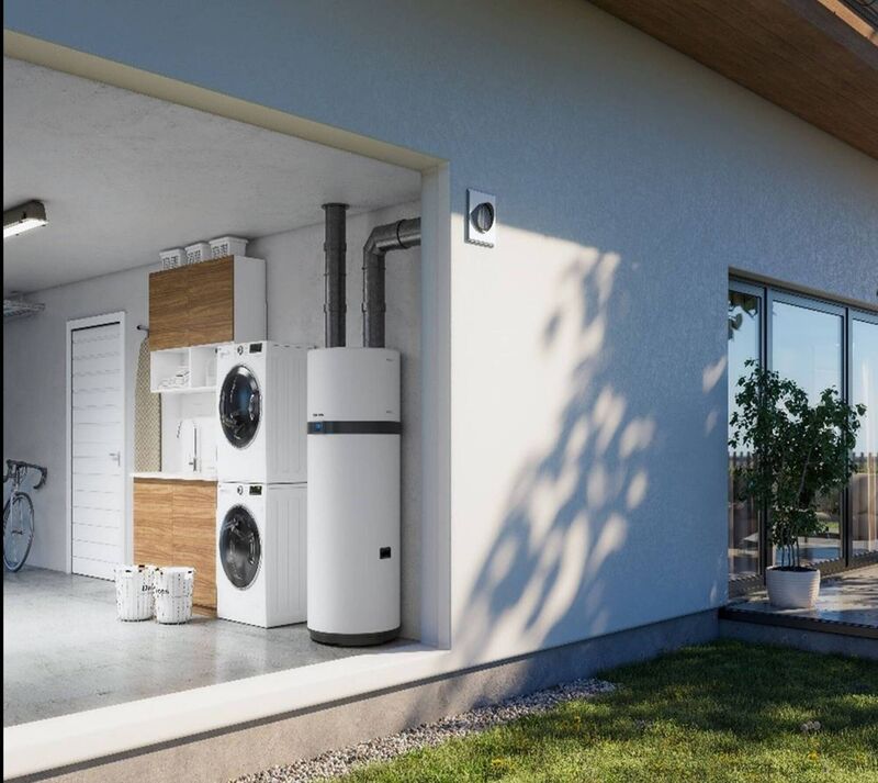 Passive houses are not heated by hairdryers, but low energy electric heating and renewable energy solutions like heat pumps which can be direct to air and water heating. The running costs due to the lower energy demand is reduced from a typical NZEB build. Picture: Daikin Passive houses are not heated by hairdryers, but low energy electric heating and renewable energy solutions like heat pumps which can be direct to air and water heating. The running costs due to the lower energy demand is reduced from a typical NZEB build. Picture: Daikin