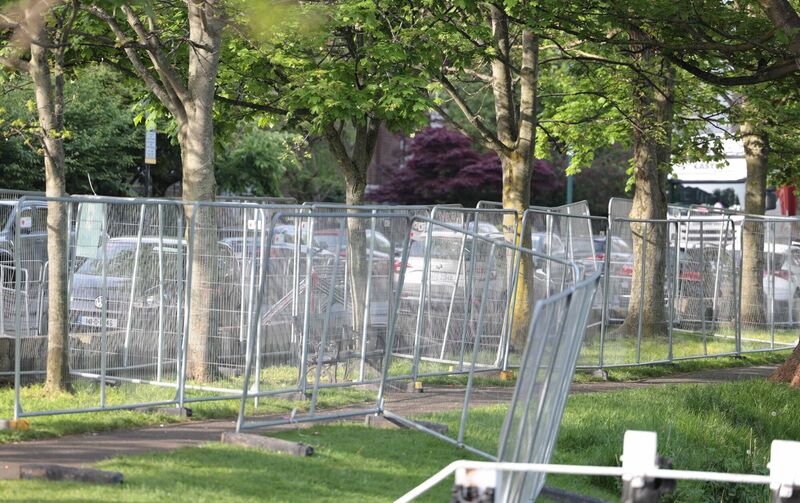 People seeking international protection were moved from the tents on the Grand Canal to International Protection Accommodation Service. Picture: Leah Farrell/© RollingNews.ie