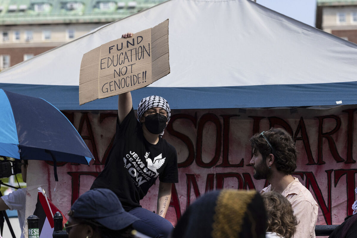 Students protest the war in Gaza at their encampment on the Columbia University campus last month. What are the similarities between today's demonstrations and those of student protests against the Vietnam war in the 1960s? Photo: AP/Stefan Jeremiah Students protest the war in Gaza at their encampment on the Columbia University campus last month. What are the similarities between today's demonstrations and those of student protests against the Vietnam war in the 1960s? Photo: AP/Stefan Jeremiah