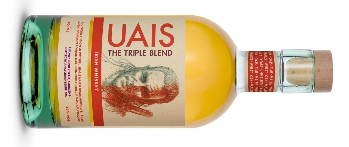 ‘Uais’ Triple Blend Irish Whiskey, 43% ABV, 70cl, €48
