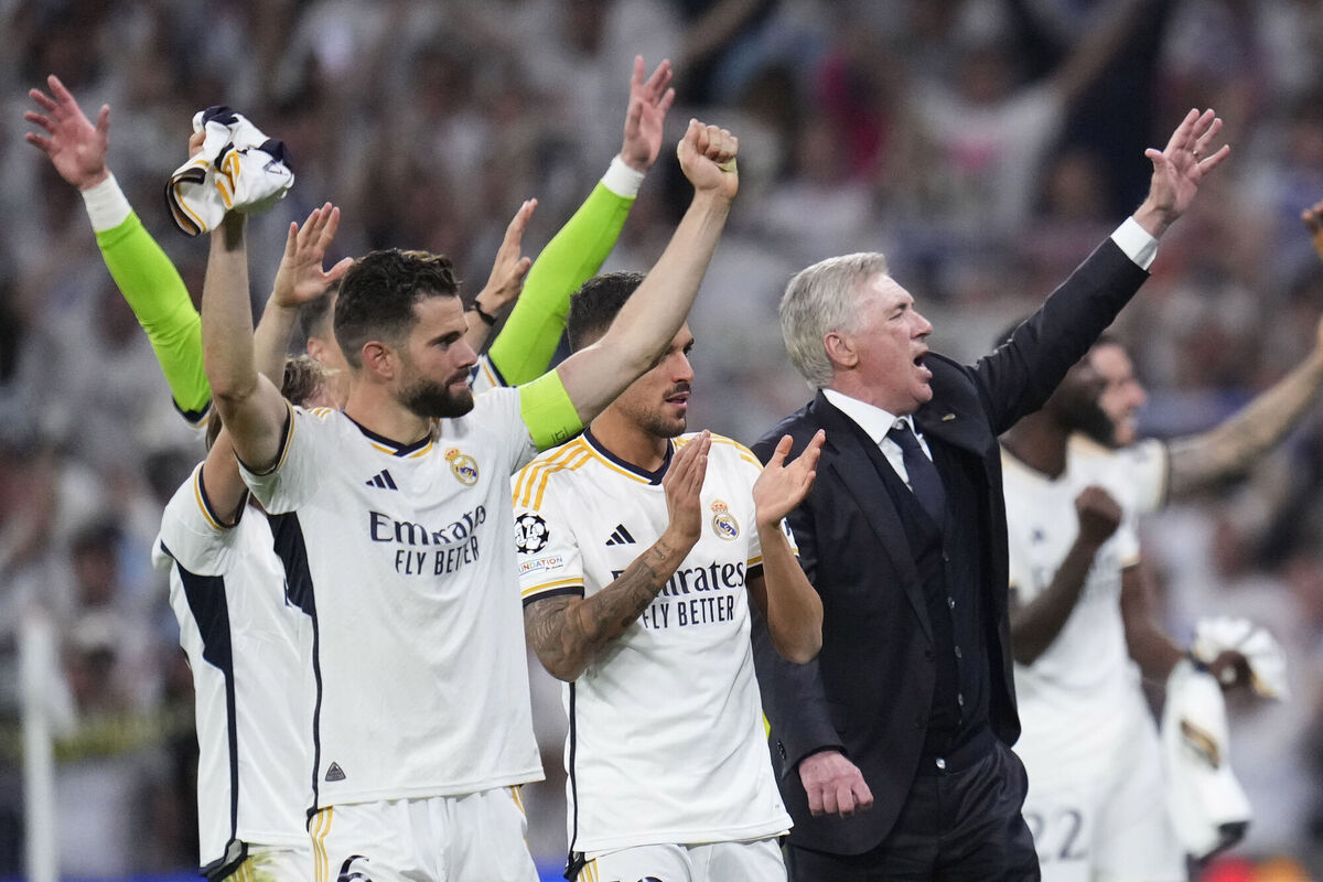 "It happened again," Ancelotti said of the late comeback.