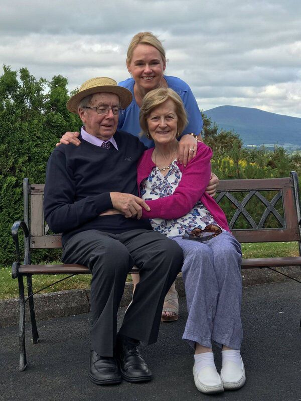 The late Bob and Ann Williams with daughter Mary Frances Robinson