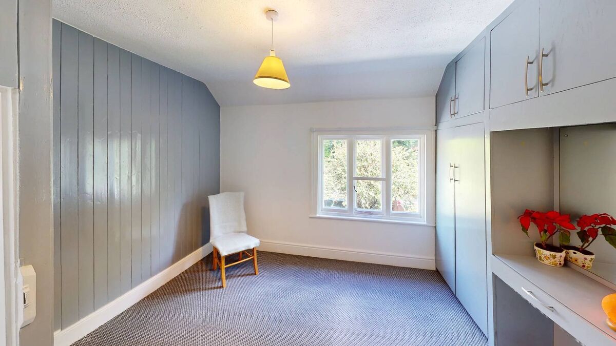 One of the three bedrooms