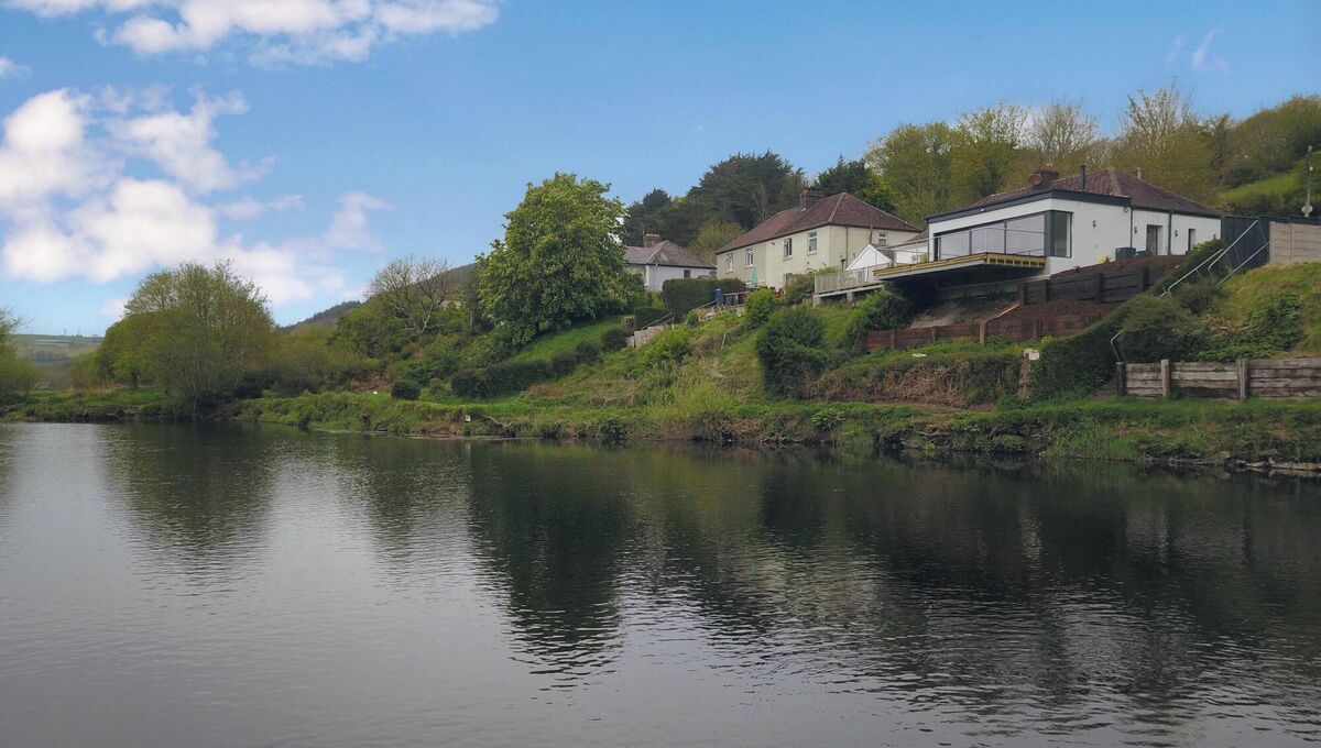 Setting of River Cottage, aka No 1. No 6 is upriver, in the greenery