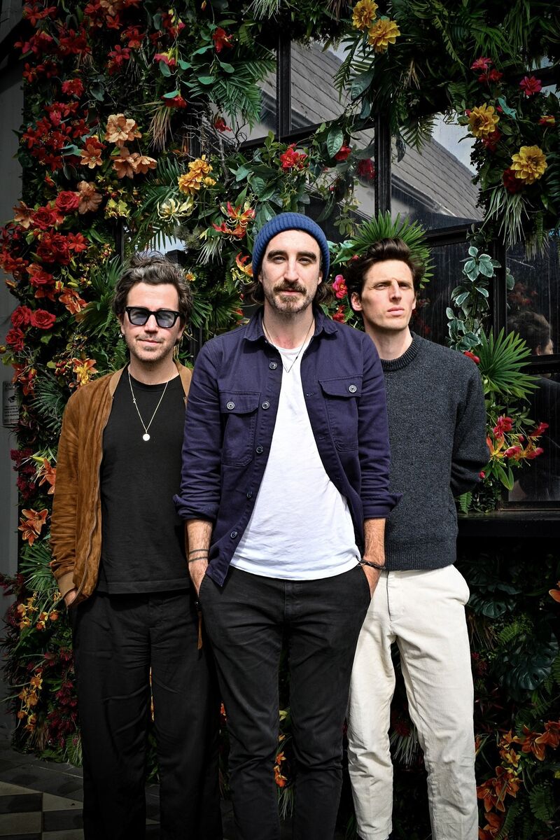 The Coronas: Graham Knox, Danny O'Reilly and Conor Egan pictured in the Montenotte Hotel, Cork. Picture Chani Anderson