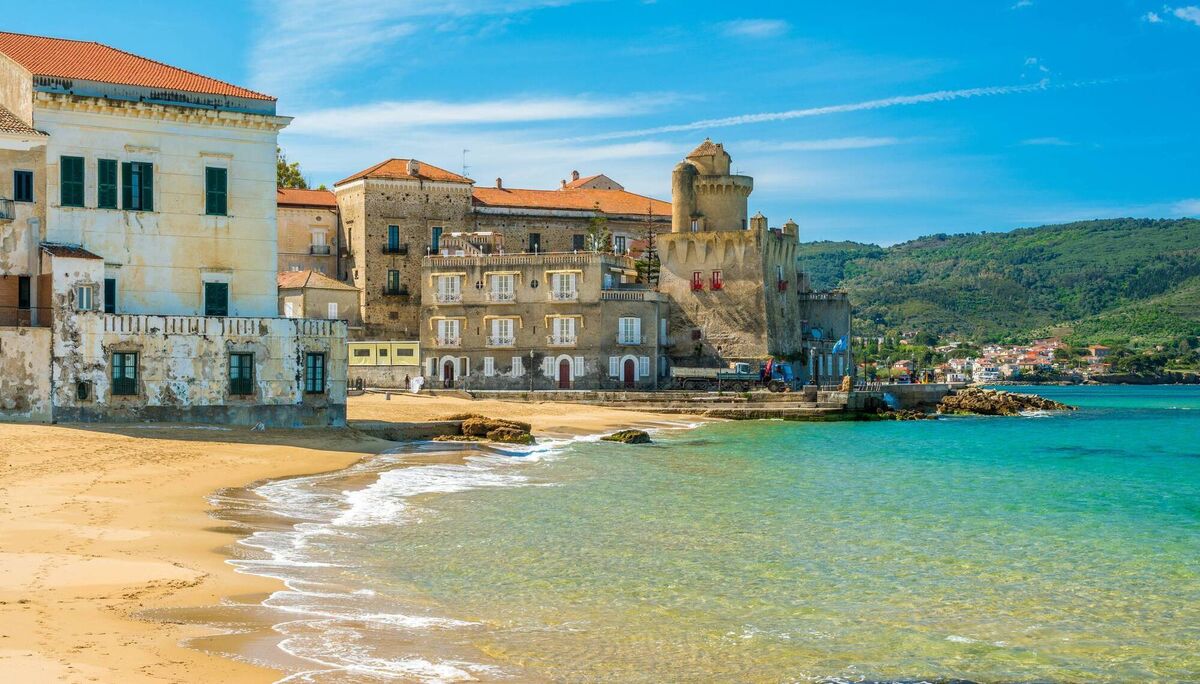 The village of Santa Maria di Castellabate, Cilento, Campania, southern Italy
