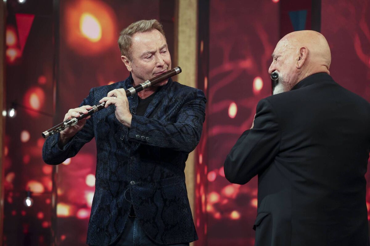 Michael Flatley and Matt Molloy performed together Michael Flatley and Matt Molloy performed together