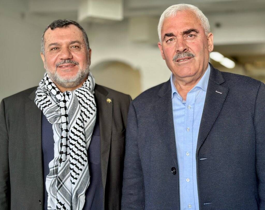 Abdelfattah Abusrour (right) and Shawan Jabarin before today's rally and march in Cork. Picture: Neil Michael Abdelfattah Abusrour (right) and Shawan Jabarin before today's rally and march in Cork. Picture: Neil Michael