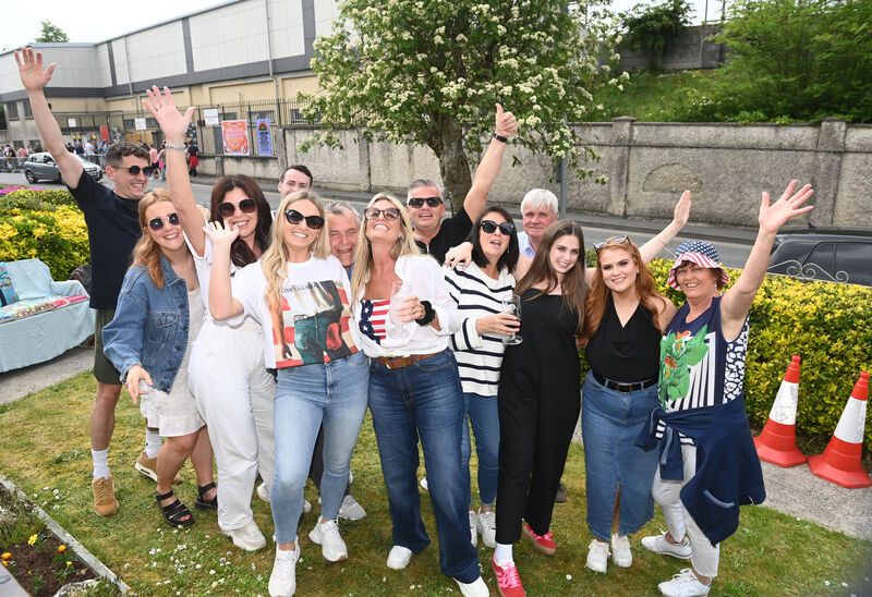 The Cummins and Fahy clans on O'Loughlin road (next to the stadium) having a barbecue before the Bruce Springsteen concert at the UPMC Nowlan park, Co Kilkenny. Picture: Eddie O'Hare