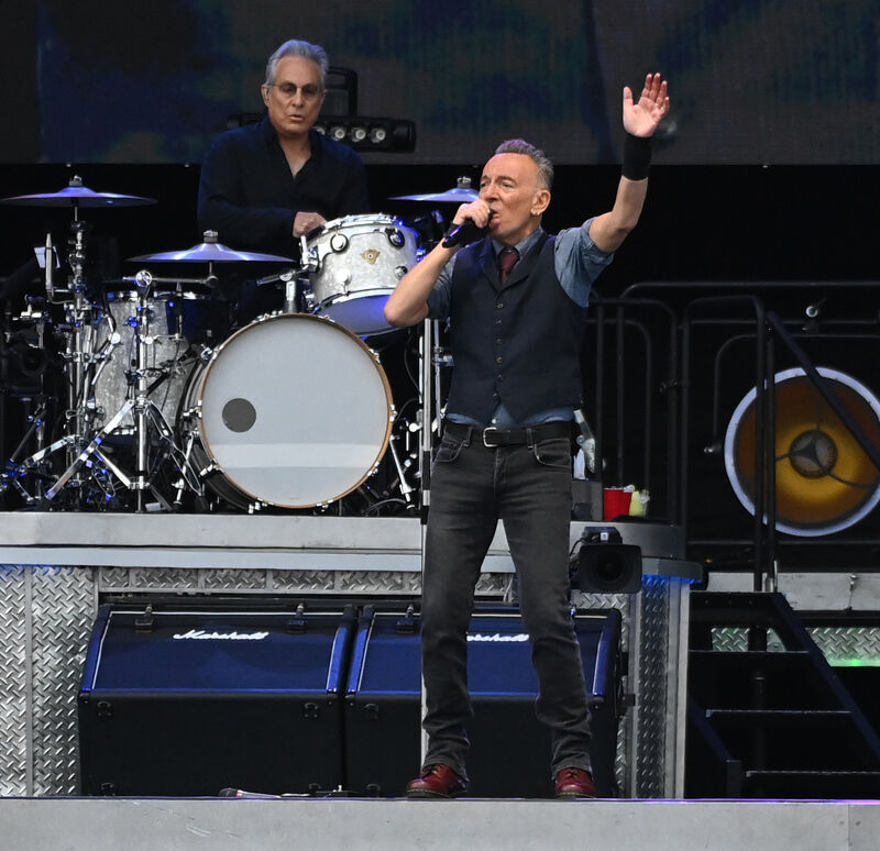 Bruce Springsteen on stage during his concert at the UPMC Nowlan park, Co Kilkenny. Picture: Eddie O'Hare