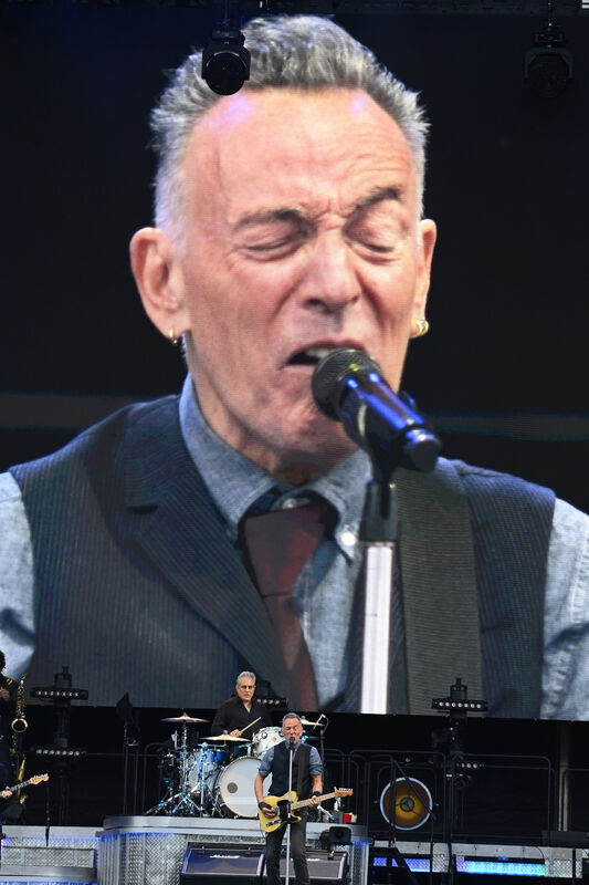 Bruce Springsteen on stage during his concert at the UPMC Nowlan park, Co Kilkenny. Picture: Eddie O'Hare