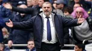 <p>STREWTH: Ange Postecoglou will send Tottenham out to win against Manchester City (Zac Goodwin/PA)</p>